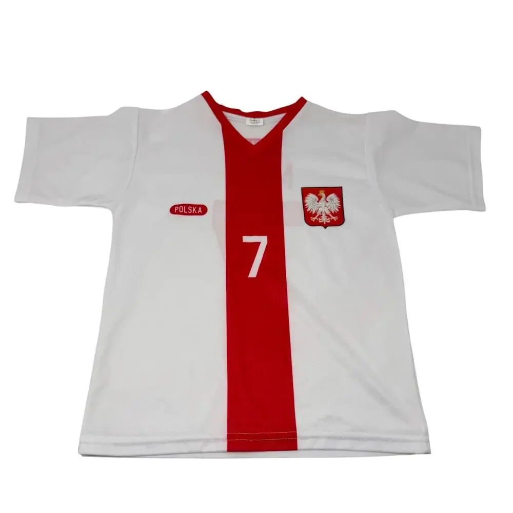 Poland UEFA Euro 2020 Polska Soccer Shirt Shorts Outfit Uniform Youth Kids 7/8